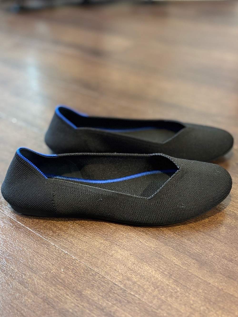 Rothy's Women’s The Flat Round Toe Black Ballet Flats Size 9.5 - Picture 4 of 7